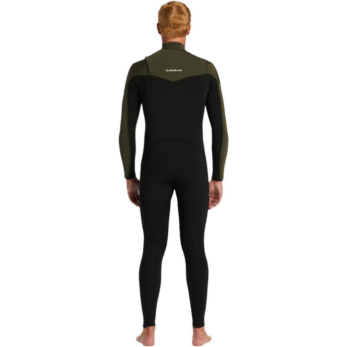 2024 Quiksilver Mens Everyday Sessions 4/3mm GBS Chest Zip Vddragt EQYW103201 - Black / Thyme